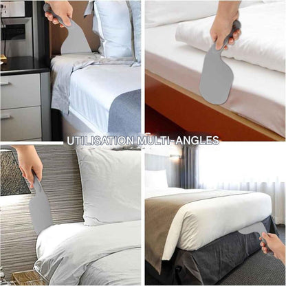 SET de 2 Outils d'organisation des draps de lit, Rehausseur de matelas pour changer les draps de lit